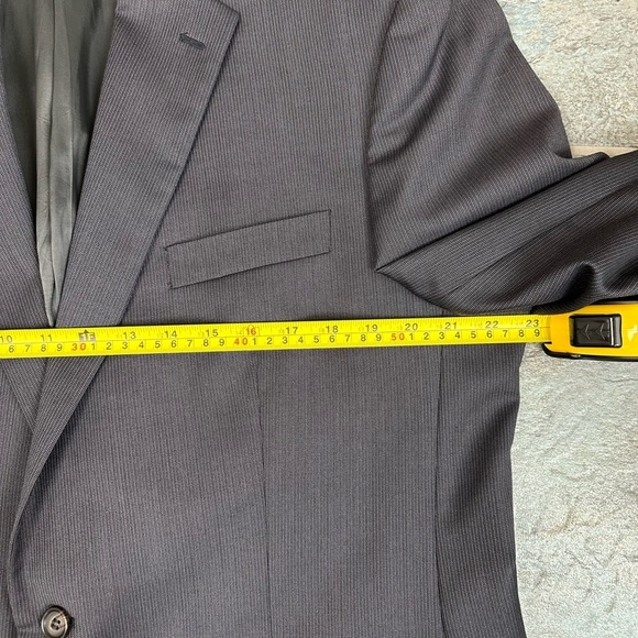 Lauren Ralph Lauren Sport Coat Mens 44L Dark Gray Wool Two Button Blazer Lined - Picture 8 of 10